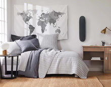 Load image into Gallery viewer, Charcoal Topaga Quilt Set