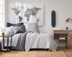 Charcoal Topaga Quilt Set