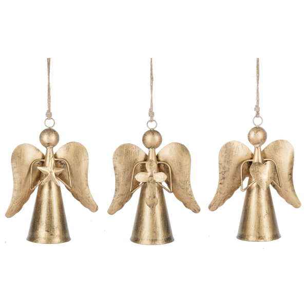 Large Gold Angel Ornaments