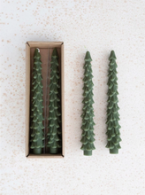 Load image into Gallery viewer, Tall Evergreen Tree Shaped Taper Candles