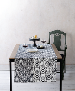Skull Brocade Table Runner