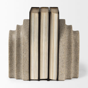 Empire Sandstone Resin Arc Book Ends