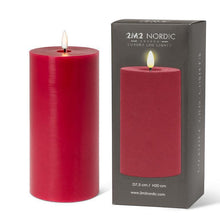 Load image into Gallery viewer, Red XL Luxlite Pillar Candle