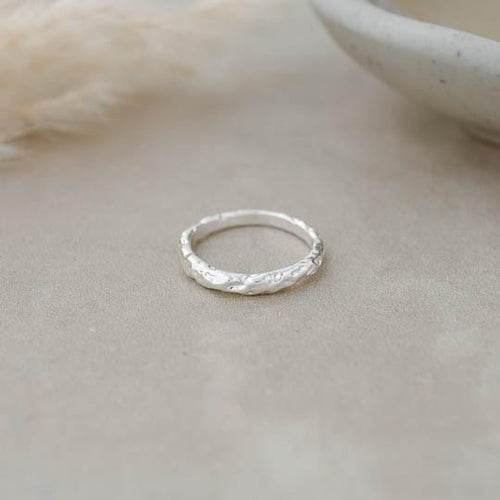 Silver Terrain Ring