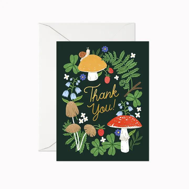 Thank You Mushrooms Card