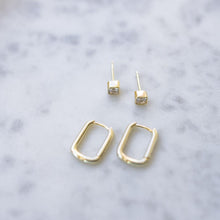 Load image into Gallery viewer, Square Duet Set Earrings