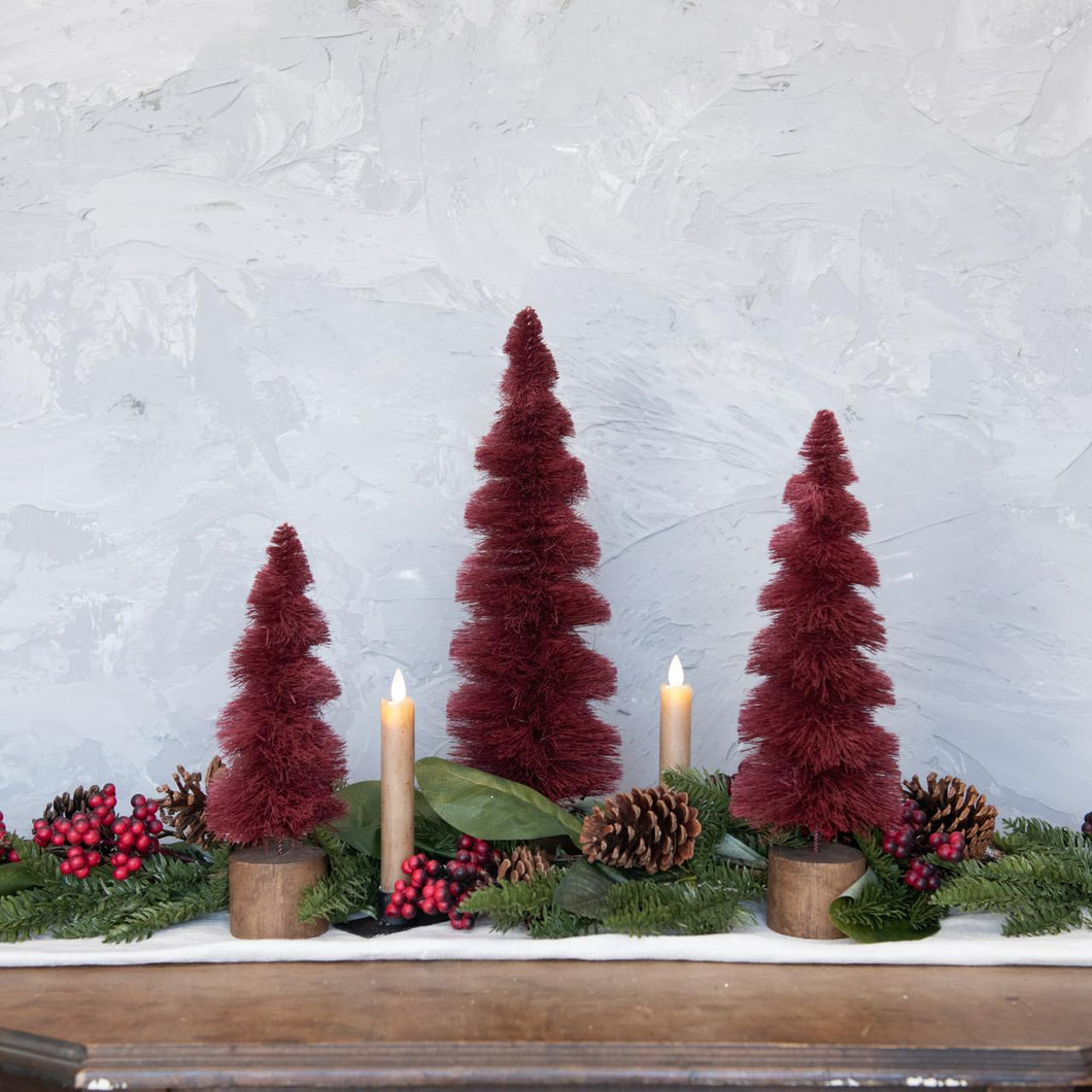 Burgundy Spiral Trees