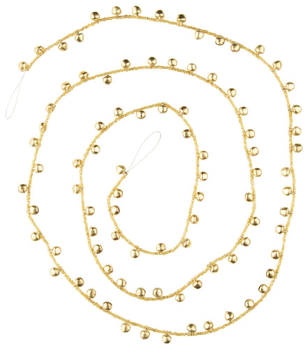 Bright Gold Mini Jingle Bell Garland