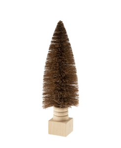 Brown Sisal Bottle Brush Tree on Base