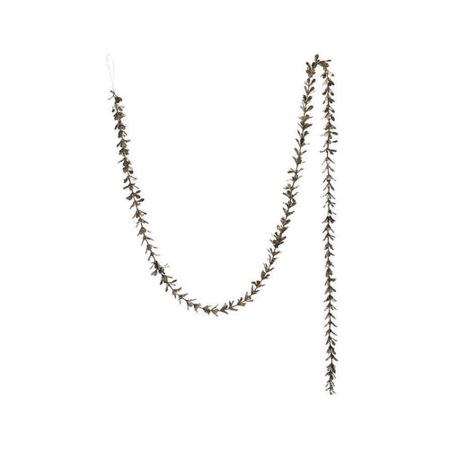 Champagne Boxwood Glitter Garland
