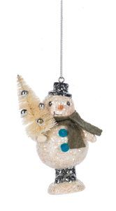 Tinsel Snowman Ornaments