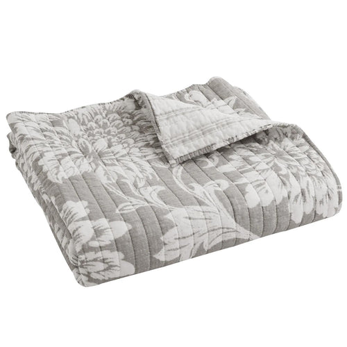 Sanira Taupe Quilted Throw