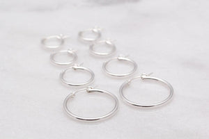 Sterling Silver Hoops