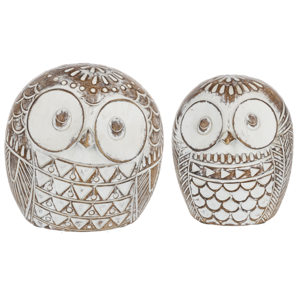Carved Owl Figurine