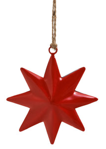Red Enamel Star Ornament