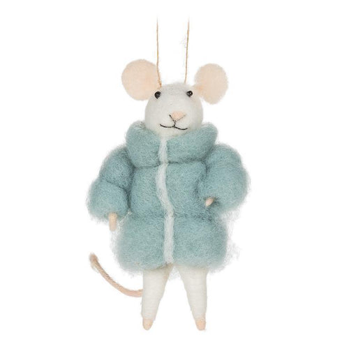 Mouse in Puffy Parka Ornament