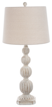 Load image into Gallery viewer, Distressed Ivory Finial Lamp