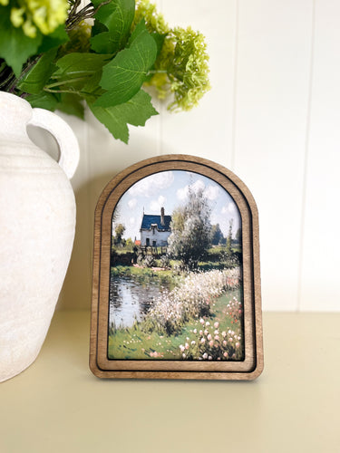 Arched Spring Cottage Art