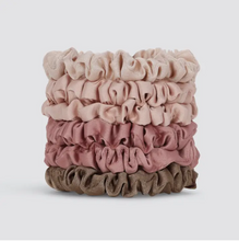 Load image into Gallery viewer, Pink Ultra Petite Satin Scrunchies