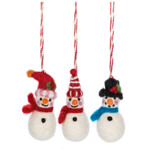 Load image into Gallery viewer, Snowman Token Ornaments