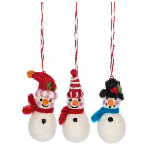 Snowman Token Ornaments