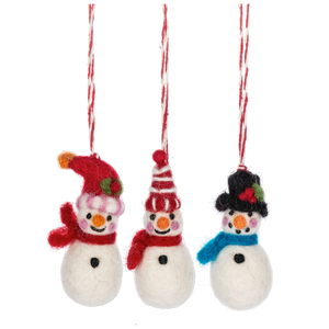 Snowman Token Ornaments