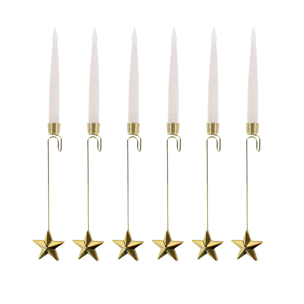 Hanging Star LED Taper Candles
