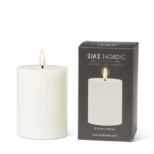 Sand Luxlite Medium Pillar Candle