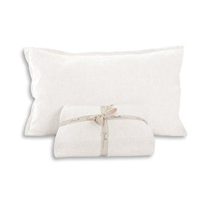 White Linen Sheet Set 4 pcs