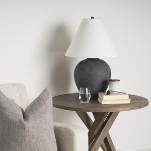 Matte Black Table Lamp