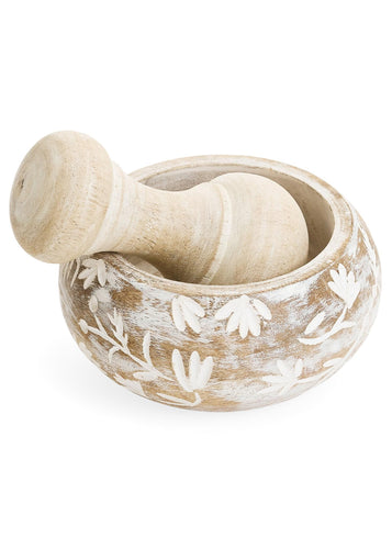 Delicate Flowers Mortar & Pestle