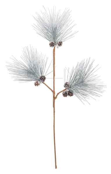 Frosted Whispy Pine Spray