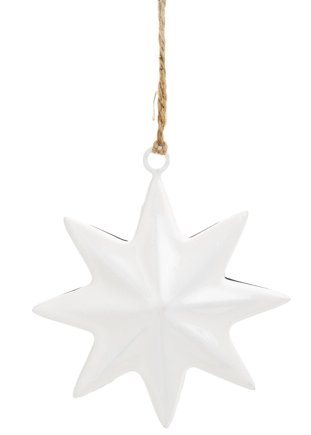 White Enamel Star Ornament