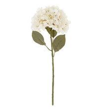 Load image into Gallery viewer, White Hydrangea Floral Stem