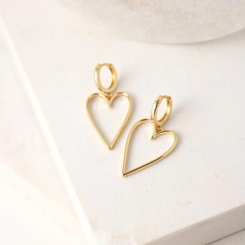 Lovestruck Heart Hoop Earrings