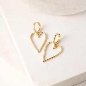 Lovestruck Heart Hoop Earrings