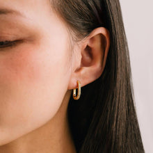 Load image into Gallery viewer, Solana Paperclip Hoops