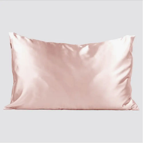 Queen Blush Satin Pillowcase