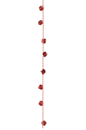 Red & White Jingle Bell Garland
