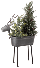 Load image into Gallery viewer, Metal Reindeer Planter