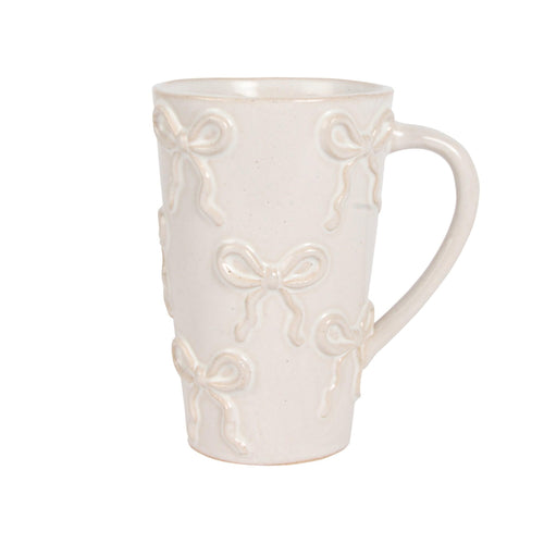 Bow Textured Tall Mug