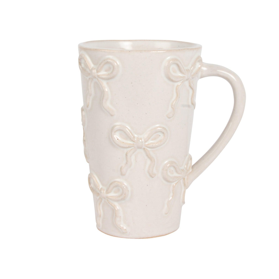 Bow Textured Tall Mug