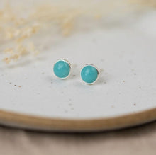 Load image into Gallery viewer, Amazonite Phia Studs