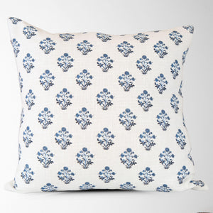 Isabella Floral Block Print Pillow