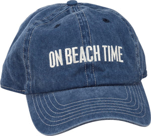 On Beach Time Baseball Hat