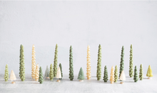 Load image into Gallery viewer, Tall Evergreen Tree Shaped Taper Candles