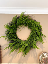 Load image into Gallery viewer, 24&quot; Fresh Touch Norfolk Pine Wreath