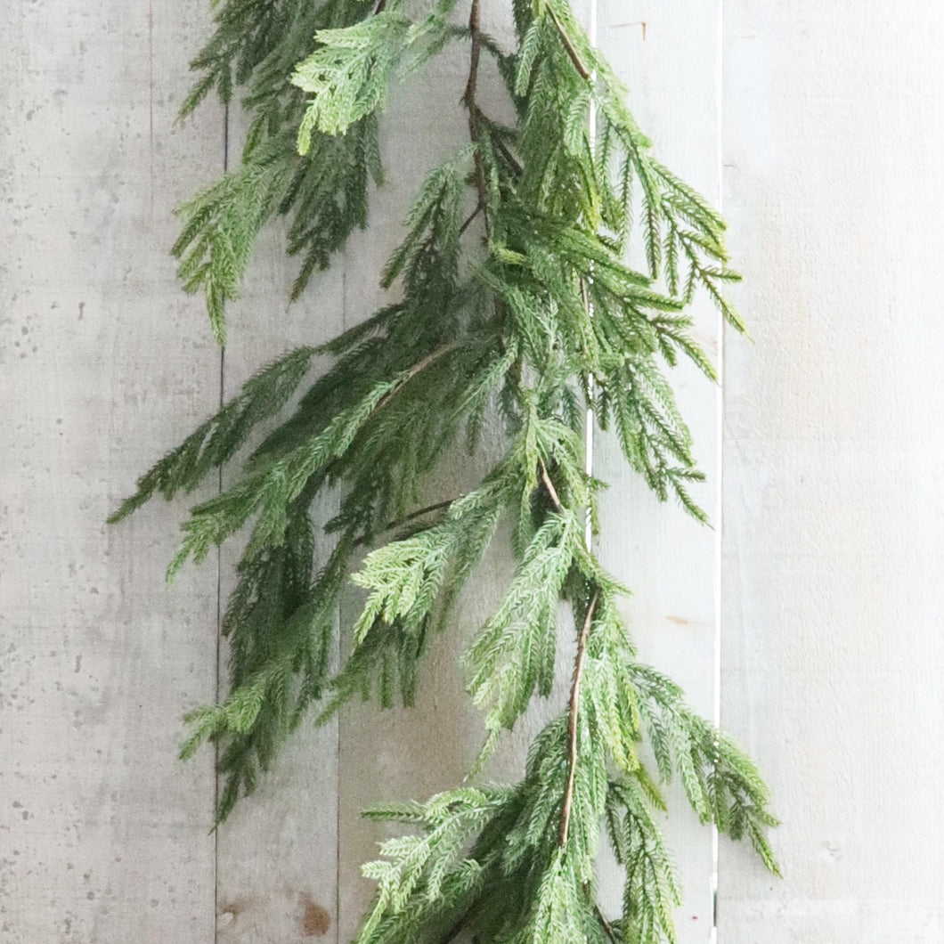 12FT Fresh Touch Norfolk Pine Garland