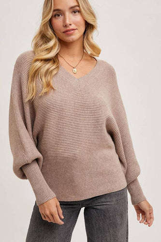 Latte Oakley Dolman Sweater