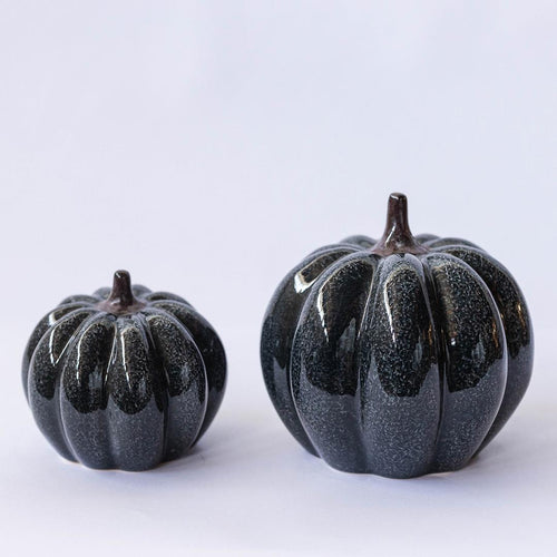 Black Ceramic Pumpkin